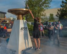 2016 - Alberta Summer Games - Torch lighting