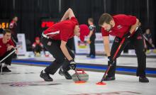 Image from the 2018 Curl 4 Canada event at the Leduc Recreation Centre