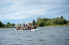 Dragon Boat race on Telford Lake