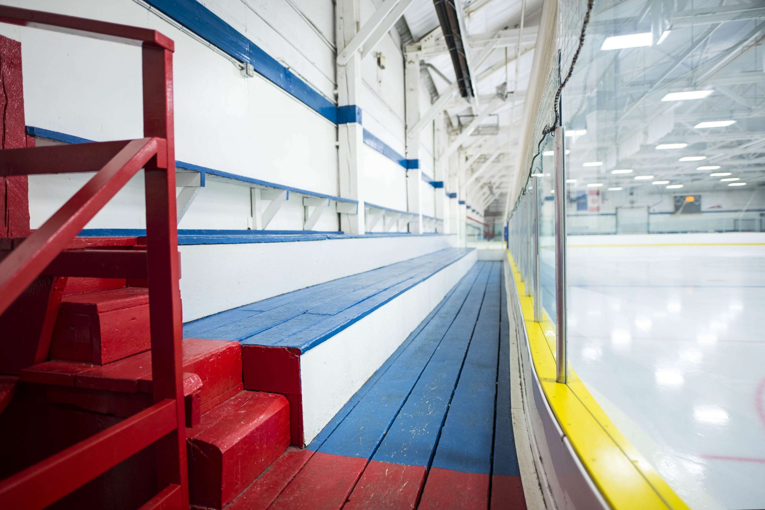 Alexandra Arena bleachers and ice surface