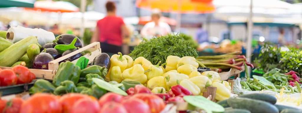 Leduc's Farmers Market with fresh local produce