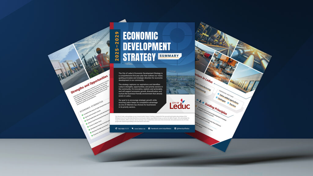 Leduc Economic Development Strategy News Post Banner