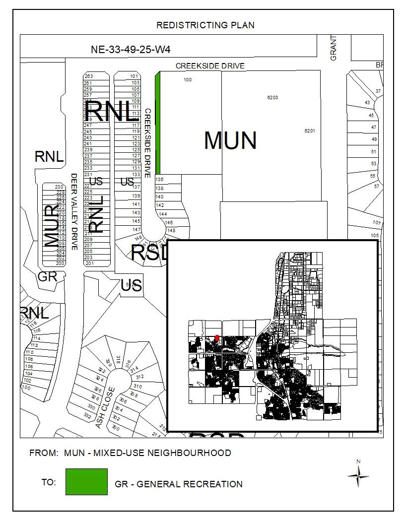 Key Redistricting Plan for Public Hearing Notice Bylaw 1233-2025