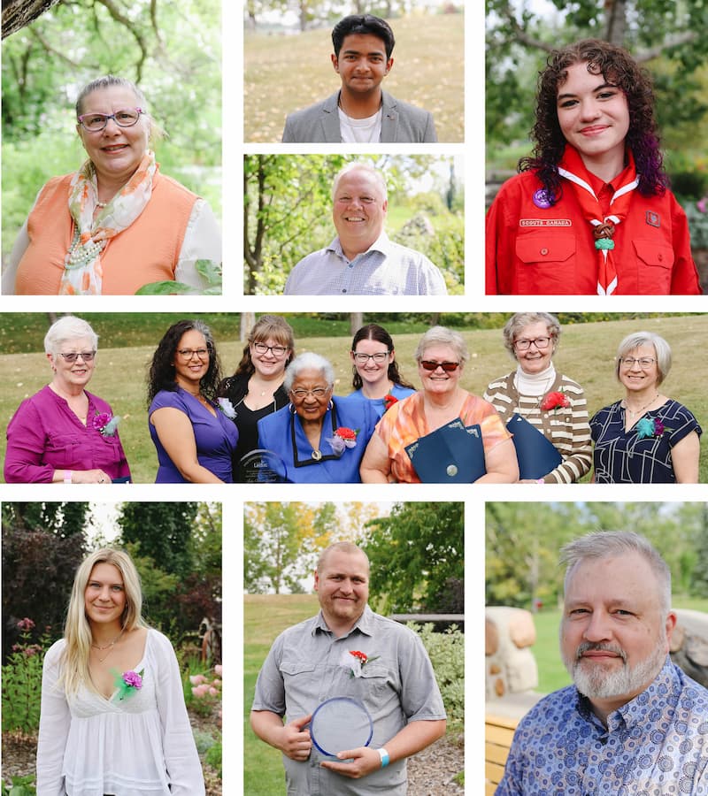 Portrait collage graphic of all 2024 award recipients